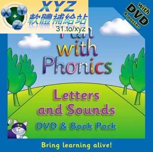 Fun with Phonics 拼音英語 自然拼讀法 國際主流的教學法 第二篇  01-23集(完) 英語發音 DVD版(幼兒教學)(適用任何家用DVD播放機)