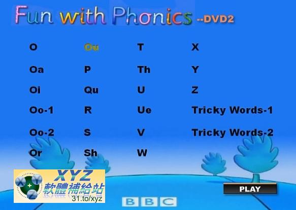 BBC 出品 國際主流的英語教學法 Fun with Phonics 拼音英語 01-44集(完) 英語發音 幼兒教學版(適用任何家用DVD播放機)(2DVD)