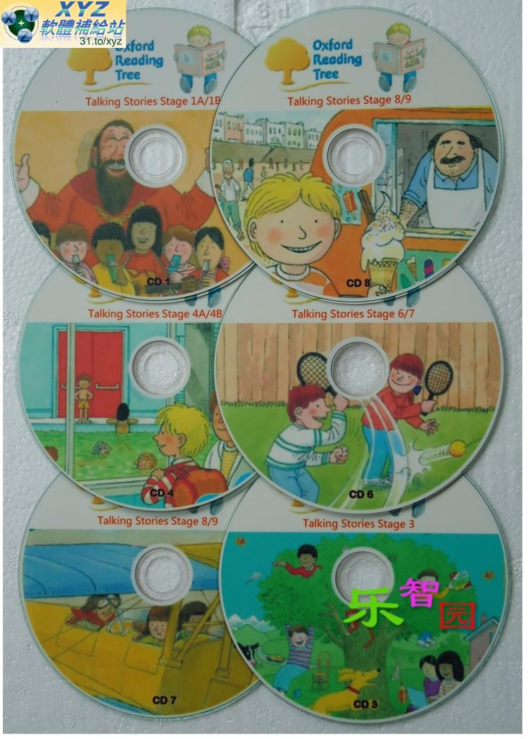 牛津閱讀樹 Oxford Reading Tree Stage 1-3 First Phonic Stories 第九篇(完) 英文語言字幕 CD版 (電腦互動英語教學包含有PDF格式的書)